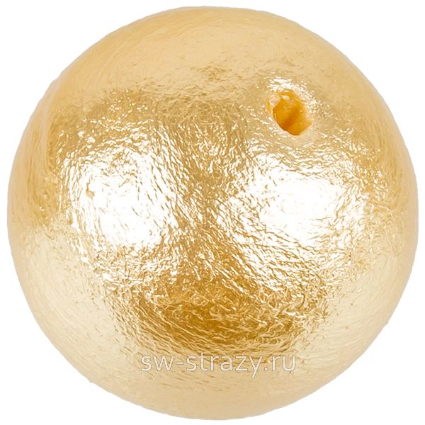 Жемчуг хлопковый 14 мм шампань