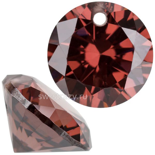 Подвеска циркон 8 мм Burgundy