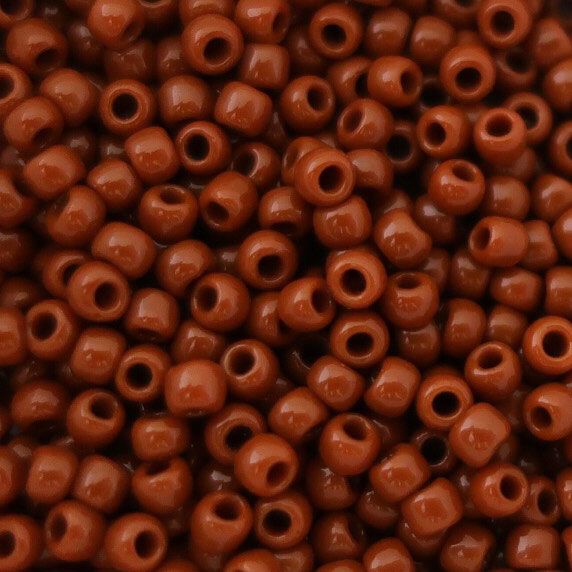 Бисер круглый 15/0 #0046L Непрозрачный, терракотовый