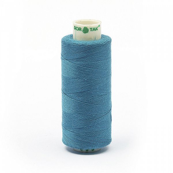 Нитки бытовые Dor Tak 40\2 цв. 688 голубой  366м 100% п\э