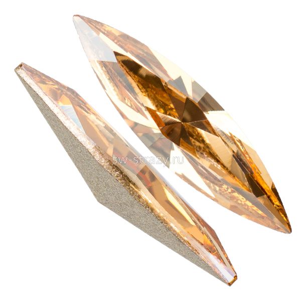Кристаллы 4200 15x4 mm Crystal Golden Shadow