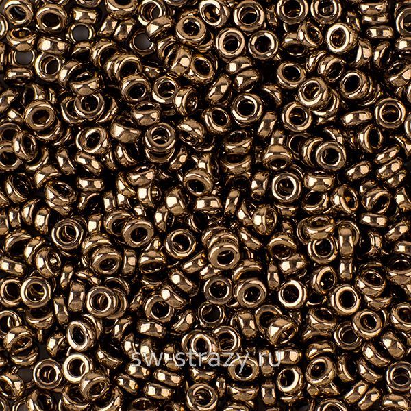 Бисер Spacer 2,2х1 mm 457 Metallic Dark Bronze