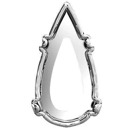 4322/S 30x15 mm 3PH20H Rhodium Plating