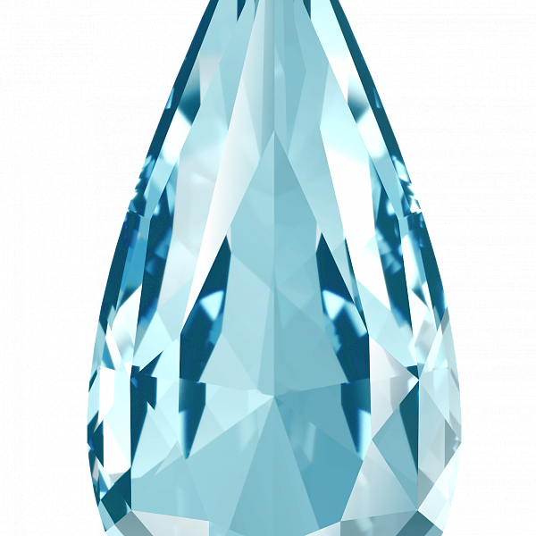 Кристаллы 4322 18x9 mm Aquamarine