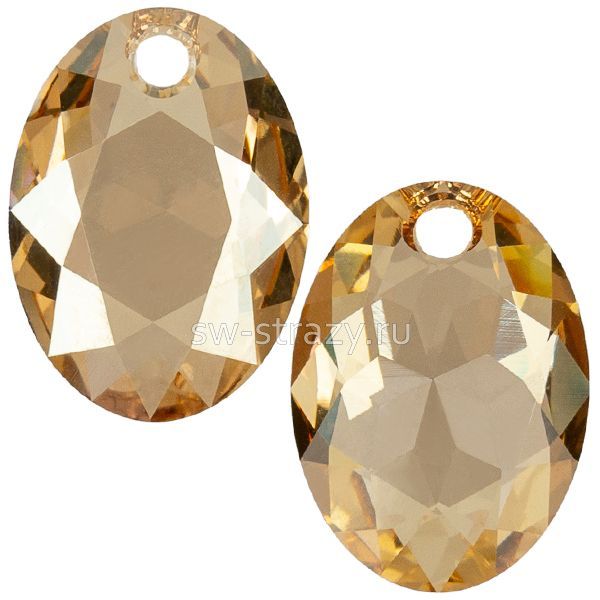 Кулоны 6438 16 mm Crystal Golden Shadow