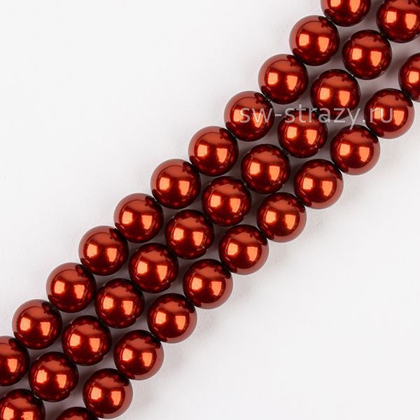 Round Pearl 1H 12 mm Dark Copper