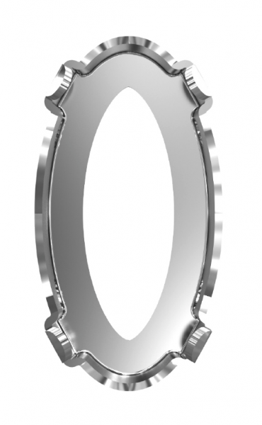 4162/S 10,0x5,5 mm 3PH2OH Rhodium Plating