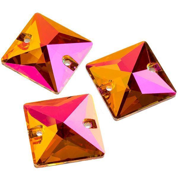 YHB 3687 14*14 mm Crystal Astral Pink