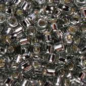 Бисер круглый 15/0 #0029 Внутреннее серебрение, темно-серый