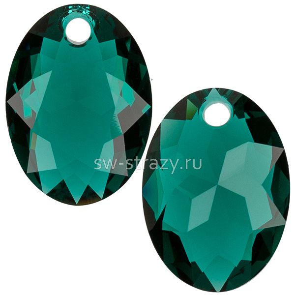 Кулоны 6438 9 mm Emerald