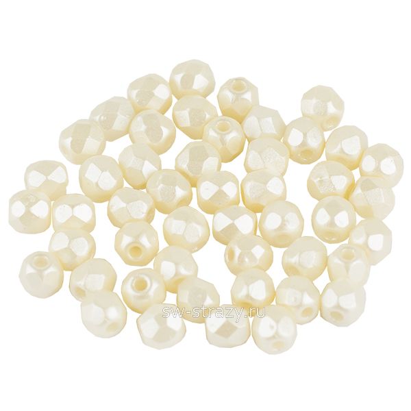 Бусины граненые Firepolished 3 мм Cream (02010-25110)