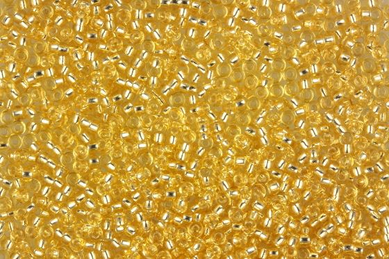 Seedbead Miyuki 15/0 3 Silver Lined Gold