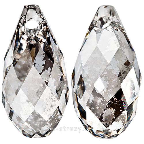 Кулоны 6010 13x6,5 mm Crystal Silver Patina