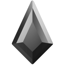 Стразы горячей фиксации 2771 6.4x4,2 mm Jet Hematite HF