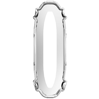 4161/S 27x9 mm 1PH2OH Rhodium Plating