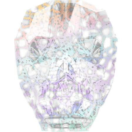 Бусины 5750 13 mm Crystal White Patina