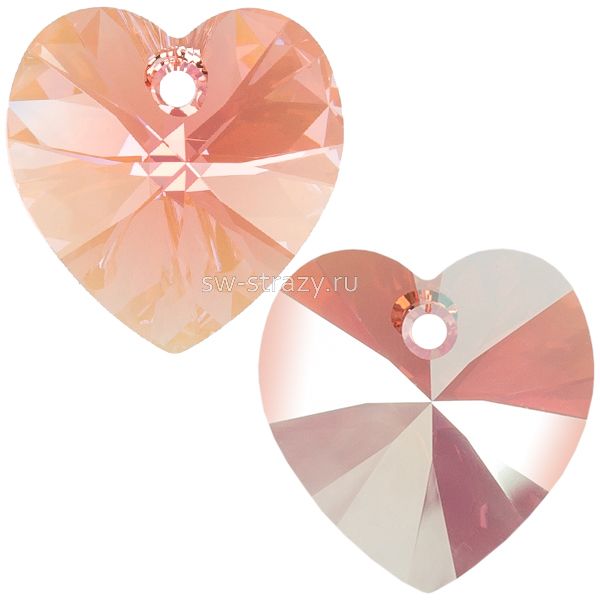 Кулоны 6228 10,3x10 mm Rose Peach Shimmer