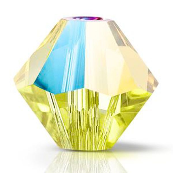 P Rondelle Bead 5328 3 mm citrine glitter