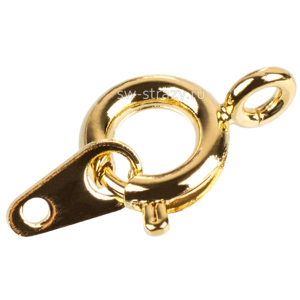 Карабин круглый позолота (К-В031)