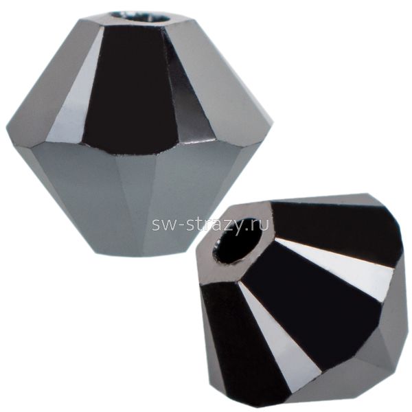 Бусины 5328 3 mm Jet Hematite 2X