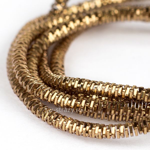 Канитель трунцал Античное золото 1 мм (5гр)