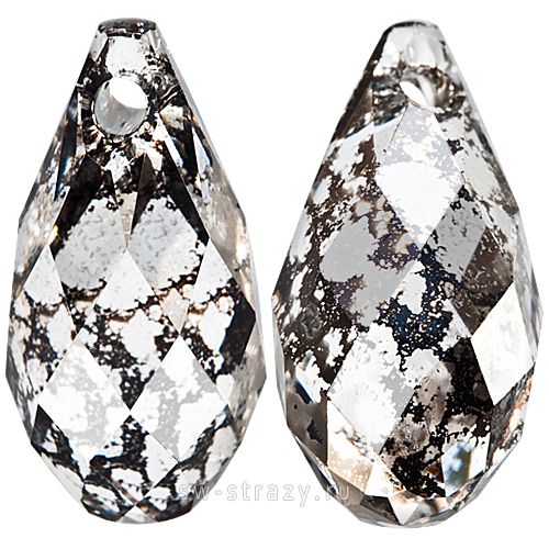 Кулоны 6010 13x6,5 mm Crystal Black Patina