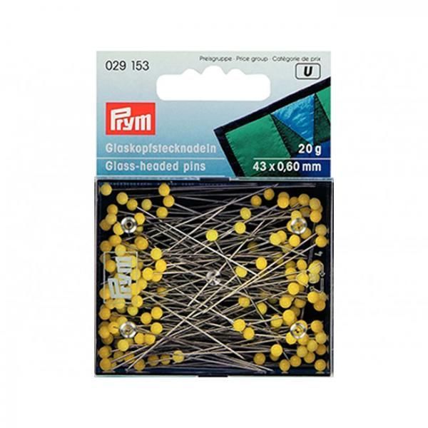 Булавки со стекл.головками 