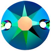 Пришивные стразы 3288 MM 12 Crystal Scarabaeus Green