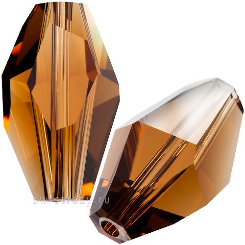 Бусины 5203 12x8 mm Smoked Topaz