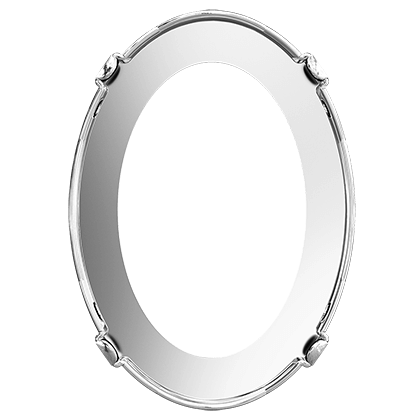 4127/S 30x22 mm 3PH20H Rhodium Plating