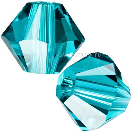 Бусины 5328 4 mm Blue Zircon