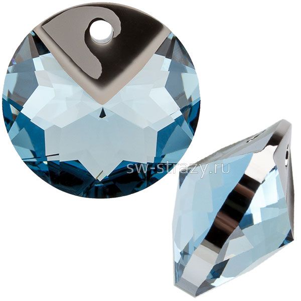 Кулоны 6566 16 mm Aquamarine Light Chrome Z