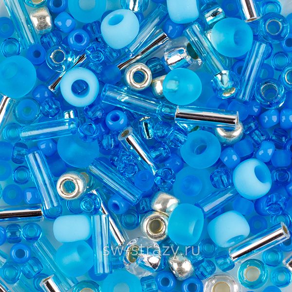 Toho MIX # 3223 бело-голубой