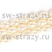 Жемчужины 5821 11x8 mm Crystal White Pearl