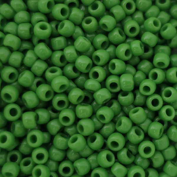 Бисер круглый 11/0 #0047 Непрозрачный, темно-салатовый