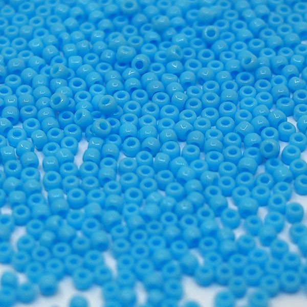 Бисер круглый 11/0 #0043 Непрозрачный, бирюза