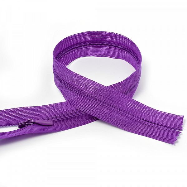 Молния потайная н\р т.сиреневый  50 см