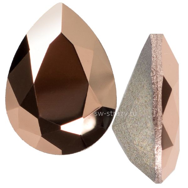 Кристаллы 4320 18x13 mm Crystal Rose Gold