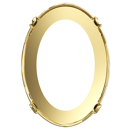 4127/S 30x22 mm 1PH203 Gold Plating