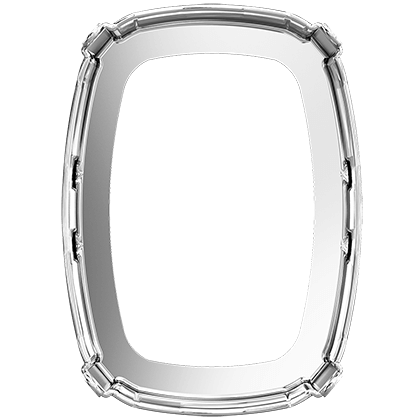 4568/S 27x18 mm Rhodium Plating