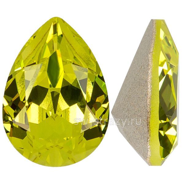 Кристаллы 4320 14x10 mm Citrus Green