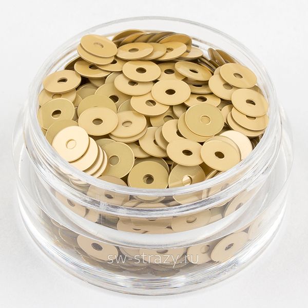 Пайетки 4 mm плоские (2019) Oro M2 3 гр