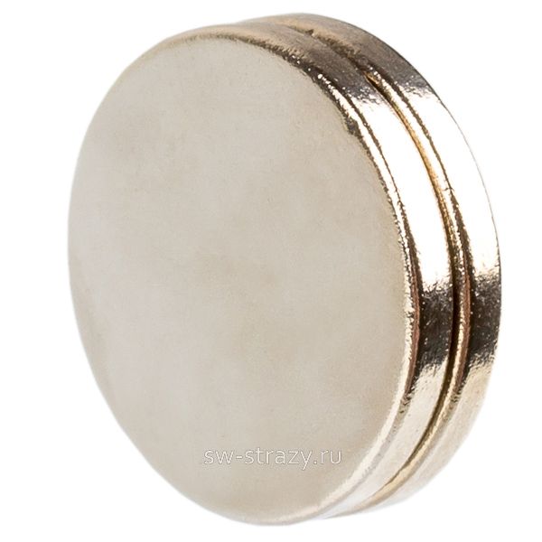 Магниты неодимовые 15х1,5 мм круглые (комплект 2 шт)