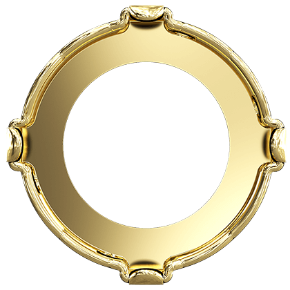 1681/S 12 mm 1PH203 Gold Plating