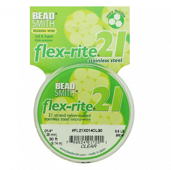 Тросик ювелирный на катушке FLEX-RITE21 Clear 0.35 мм FL21X014CL30