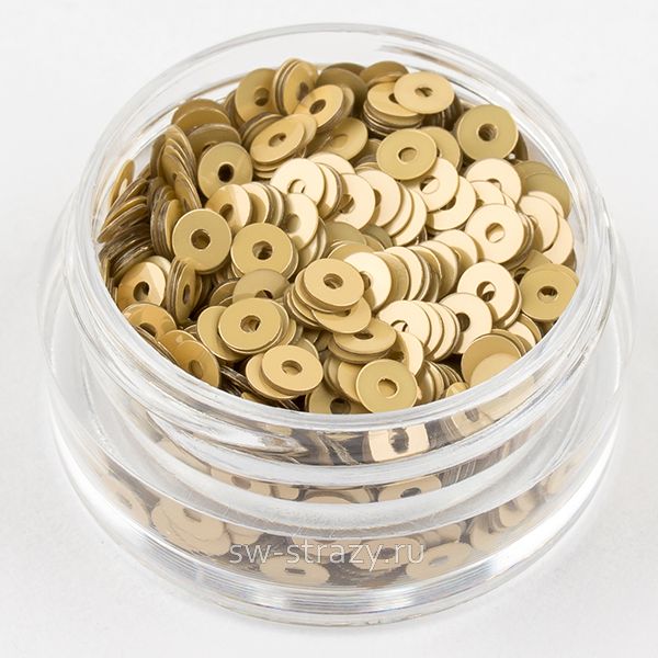Пайетки 3 mm плоские (2019) Oro M2 3 гр