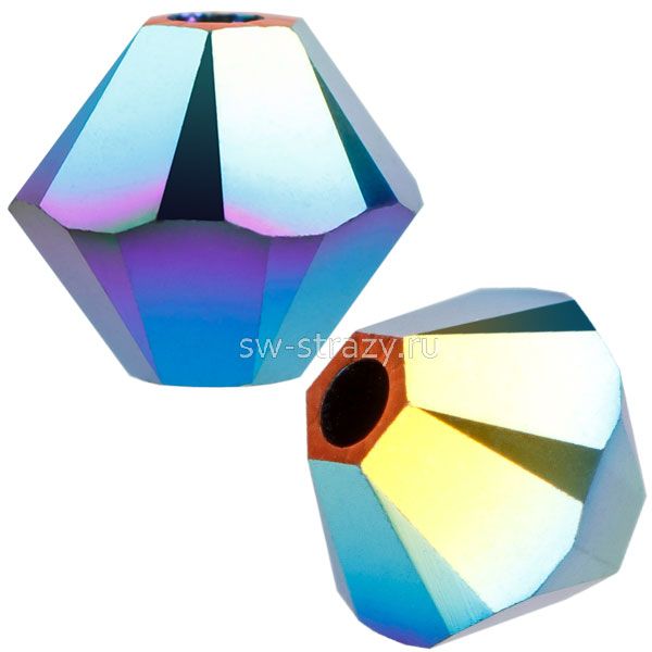 Бусины 5328 5 mm Jet AB 2X