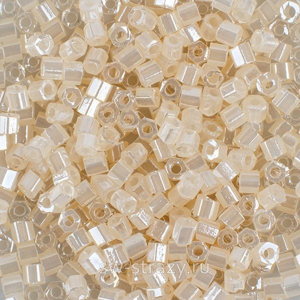 Шестиугольный 11/0 #0147 Цейлон, светлая слоновая кость