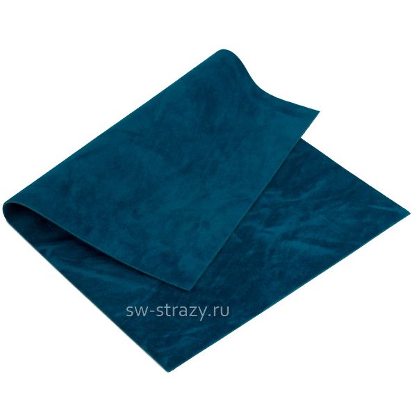 Замша искусств.двухсторон. 20х30 см бирюза (22973)