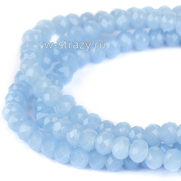 Бусины граненые Rondelle 2 мм сиреневый воск (№42), 1 нить